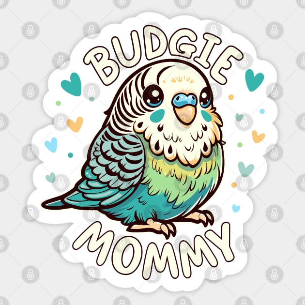 Budgie Budgie Mommy Parakeet Budgie Lover Sticker by FloraLi